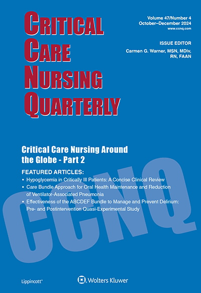 Critical Care Nursing Quarterly  