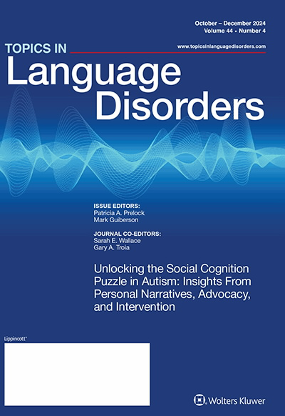 Topics in Language Disorders