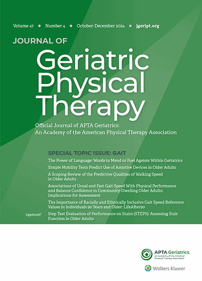 Journal of Geriatric Physical Therapy