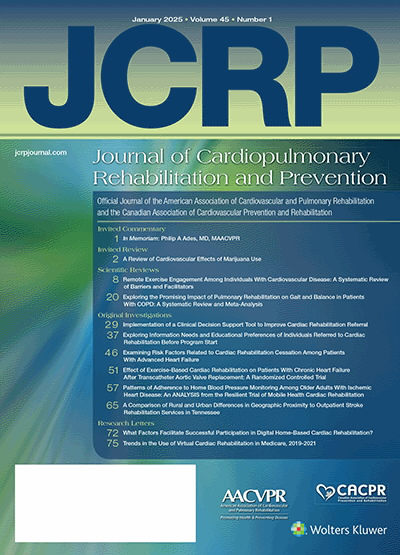 Journal of Cardiopulmonary Rehabilitation & Prevention