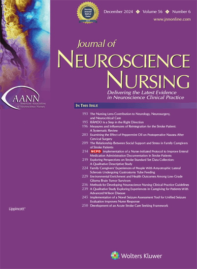 Journal of Neuroscience Nursing