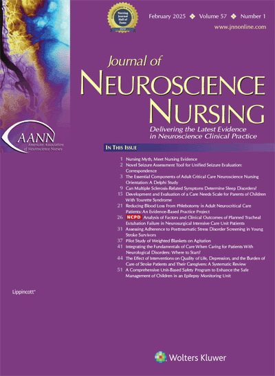 Journal of Neuroscience Nursing